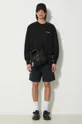 Norse Projects linen blend shorts Ezra Relaxed Cotton navy