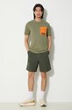 Norse Projects pantaloni scurți din amestec de in Ezra Relaxed Cotton N35.0614.8022 verde SS24