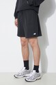 New Balance pantaloni scurti French Terry negru MS41520BK
