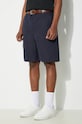 Engineered Garments pantaloni scurti din bumbac Fatigue Short bleumarin OR271.CT114