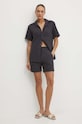 OAS pantaloni scurti din bumbac negru 5009