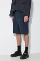 blu navy Engineered Garments pantaloncini in lino Sunset