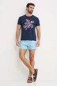 Vunene kratke hlače Vilebrequin BARRY RRYAL251 plava SS24