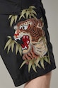 Maharishi szorty Maha Tiger Loose Snoshorts 5099.BLACK czarny
