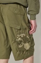 Maharishi pantaloncini Maha Tiger Loose Snoshorts 5099.OLIVE verde