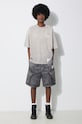 Kraťasy Maison MIHARA YASUHIRO Rc Twill Cargo Shorts A12PT043 šedá SS24