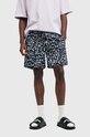 Plavkové šortky AllSaints LANI 2 PK SWIMSHORT 2-pack černá M013WA