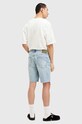 AllSaints pantaloni scurti jeans SWITCH SHORT M020TA albastru