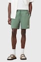 Plavkové šortky AllSaints UNDERGROUND SWIMSHRT M012WA zelená SS25