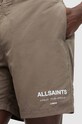 Odzież AllSaints szorty kąpielowe UNDERGROUND SWIMSHRT M012WA brązowy