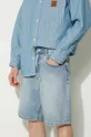 blu thisisneverthat pantaloncini di jeans Washed Denim Short