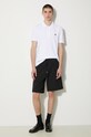 Maison Kitsuné cotton shorts Bold Fox Head Patch Oversize Jog Shorts MM01121KM0001 black SS24