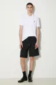 Bavlněné šortky Maison Kitsuné Bold Fox Head Patch Oversize Jog Shorts černá