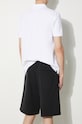 Clothing Maison Kitsuné cotton shorts Bold Fox Head Patch Oversize Jog Shorts MM01121KM0001 black