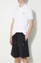 чёрный Хлопковые шорты Maison Kitsuné Bold Fox Head Patch Oversize Jog Shorts