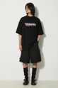 Traper kratke hlače VETEMENTS Multipocket Cargo Denim Shorts UE64SS100B crna SS24