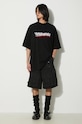 Τζιν σορτς VETEMENTS Multipocket Cargo Denim Shorts UE64SS100B μαύρο SS24