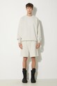 Awake NY pantaloncini in cotone Awake Sweatshort SP24.PA006 grigio SS24