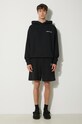 Awake NY pantaloni scurti din bumbac Awake Sweatshort SP24.PA006 negru SS24