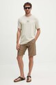 Lindbergh pantaloni scurți din amestec de in 30.505020.DKSTONE maro SS24