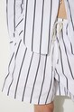 Хлопковые шорты MKI MIYUKI ZOKU Striped Shorts STRIPED.SHORTS чёрный