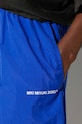 Šortky MKI MIYUKI ZOKU Crinkle Nylon Track Shorts CRINKLE.NYLON.TRACK.SHO modrá