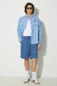 AAPE denim shorts AAPSPMA671XXM blue SS24