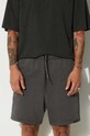 AAPE szorty bawełniane szary AAPSPMA675XXM