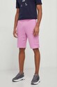 Bavlněné šortky EA7 Emporio Armani PJTKZ.3DUS53.1432 růžová SS24