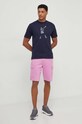 Bavlněné šortky EA7 Emporio Armani PJTKZ.3DUS53.1432 růžová