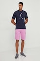 EA7 Emporio Armani pantaloni scurti din bumbac PJTKZ.3DUS53.1432 roz