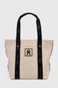 Tommy Hilfiger torebka mieści A4 beżowy AW0AW15732