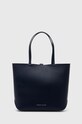 Kabelka Tommy Jeans imitácia kože tmavomodrá AW0AW15827