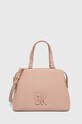 Dkny borsa a mano in pelle pelle fiore rosa R33DKY29