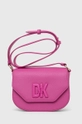 rosa Dkny borsa a mano in pelle Donna