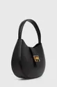 Δερμάτινη τσάντα Elisabetta Franchi μαύρο