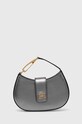 Elisabetta Franchi borsa a mano in pelle pelle fiore argento BS42F41E2