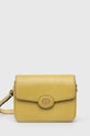 Шкіряна сумочка Tory Burch лицьова шкіра жовтий 154731.700