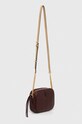 Tory Burch torebka skórzana McGraw Textured Leather Camer 152231.500 bordowy SS24