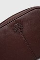 Tory Burch torebka skórzana McGraw Textured Leather Camer bordowy 152231.500