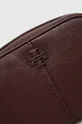 burgundské Kožená kabelka Tory Burch McGraw Textured Leather Camer