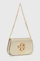 Δερμάτινη τσάντα Tory BurchReva Metallic χρυσαφί