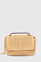 Τσάντα Lauren Ralph Lauren λείο δέρμα μπεζ 431920043