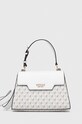 Τσάντα Guess απομίμηση λείου δέρματος λευκό HWJT87.40200