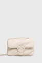 Pinko torebka skórzana skóra licowa beżowy 100039.A1JO