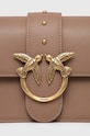 Шкіряна сумочка Pinko бежевий 100059.A0F1