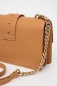 Akcesoria Pinko torebka skórzana 100059.A0F1 brązowy