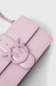 Δερμάτινη τσάντα Pinko ροζ 100059.A124