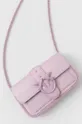 vijolična Usnjena večerna torbica Pinko Ženski