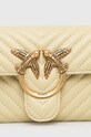 Pinko torebka skórzana żółty 100062.A0GK